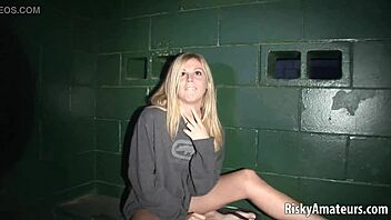 girl next door having fun outside at the party