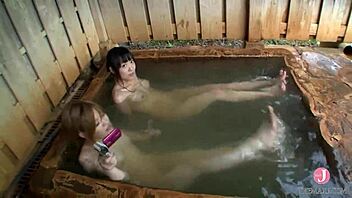 Wow, Hitoub-703 with Azusa Itagaki and Love Saotome in hot spring scenes is unreal! 🔥