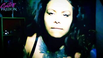 Latina compilation of oiled striptease and flashing scenes