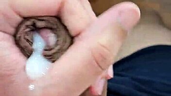 is this young guy doing a solo jerk off in his room?