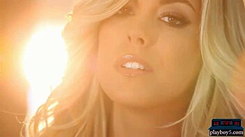 blonde milf bombshell from texas poses and strips