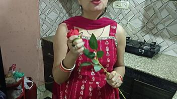 Indian housewife gets naughty on Valentine's Day with devar