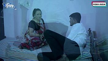 Beautiful Indian maid gets rough fucking on her big boobs and ass