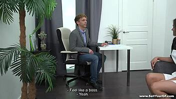 sell your gf - asa belle fucked by husbands boss teen 18+