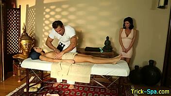 Amateur Babe Rubbed Down Hard in Hidden Cam Massage