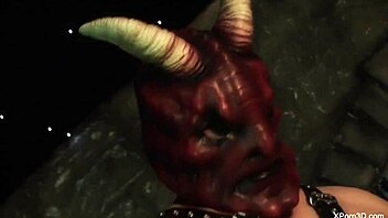 natalie di angelo gets a facial in bondage dungeon