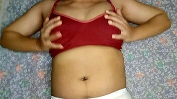 Step sister fingering her big nipples