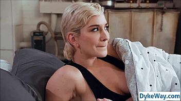 Hot lesbian scene with my neighbor