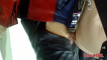 Good ass fucking scene with leather fetish amateur