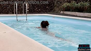 Tiny tits ebony teen 18+ Agatha strips for Playboy, showing everything! 🔥