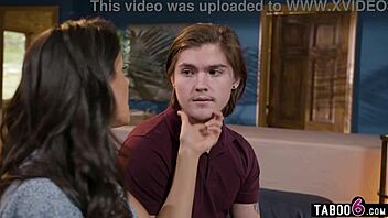 Stepmom Penny Barber Teaches Stepson to Fuck Girlfriend  