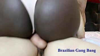 Fernanda Chocolatte unmasks for her first wild gangbang on Xvideos. It's a raw scene!