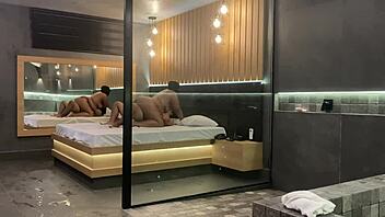 morena sat deliciously on my cock! big natural tits bouncing, ass in interracial orgasm.