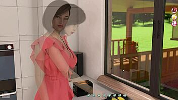 blonde whore big tits fucking in 3d cartoon game.