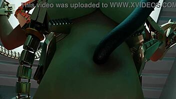 lara's wild experiment in bondage machine action part 2.