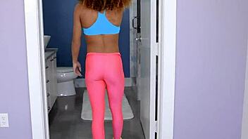 realitykings round and brown shower scene with a skinny teen