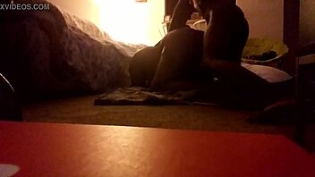 Big ass brown bitch sucks cock then gets doggystyle fucked at home?