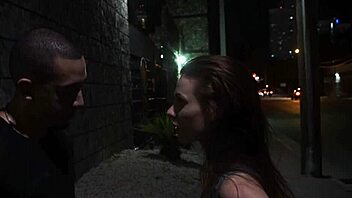 Stranded teen 18+ rides and blows dick outdoors