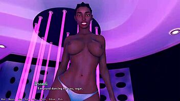 3D game of horny housewife giving a sloppy blowjob