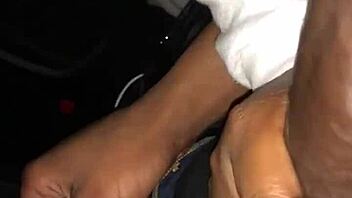 The hoe performs an intense blowjob sucking deeply on the big cock while moaning loudly.