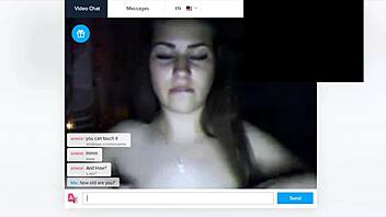 blonde tannya and chubby annica do webcam show