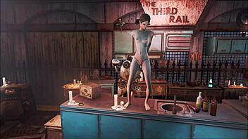 In Fallout 4, she fucks in power armor.