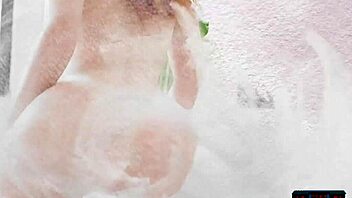 Old redhead undresses for Playboy, showing off her big ass