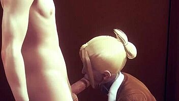 Shingeki No Kyojin Hentai Annie Leonhart Gives Handjob And Blowjob