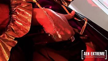 Can blonde porn stars handle a threesome in the jacuzzi?