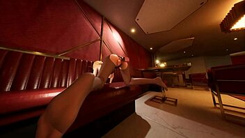 Emilia's Playroom Hentai Game Fucking On Public Beach Is So Good!