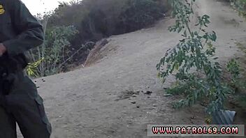 police woman fucked and punished in garage threesome