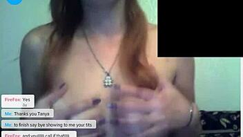 blonde tannya and chubby annica do webcam show