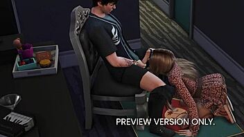 3D animated porn - sneak peek of backstage action