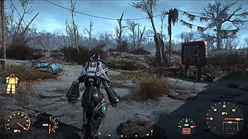 In Fallout 4, she fucks in power armor.