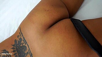 Hot Wax On Tied Brunette Girlfriend