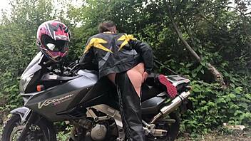 watch this gay biker get fisted hard