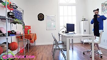 Teen Squirting on Coach Bruce Venture's Cock with Tiana Blow