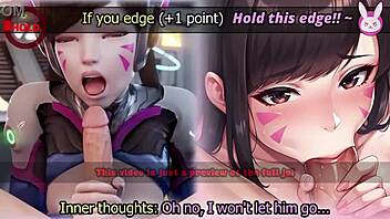 i edge d.va in this femdom game with multiple endings