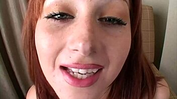 Step-daddy's girl gets a mouthful of cum in POV video