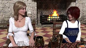 Dive into Knights Tale Part 3 with fierce redhead fingering action