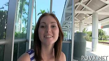 Natalie lust bent over for horny sucking blowjob pov doggystyle hardcore sex with couple