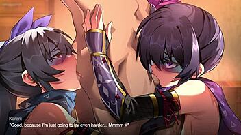 Waifu fighter hentai game with monster fights