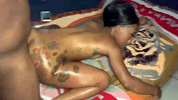 Mini Stallion gets wild with big cock in hardcore sex theater scene.