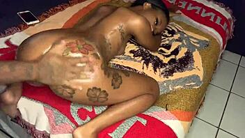 Mini Stallion gets wild with big cock in hardcore sex theater scene.