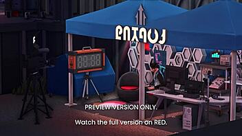 behind the scenes fun in this 3d hentai preview