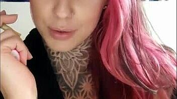 sensual babe smoking and teasing with pure fetish vibes