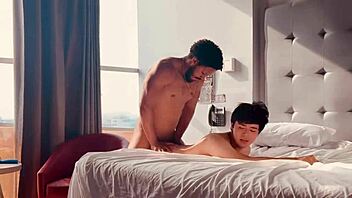 fantasia gay trailer: university newbie banged in luxury hotel.
