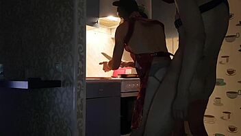 Asmodey and Jasper are cooking dinner and also providing some hot anal action