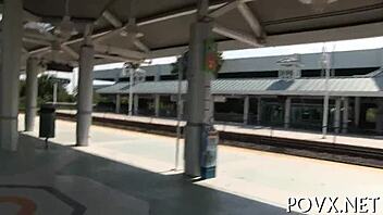 Natalie lust bent over for horny sucking blowjob pov doggystyle hardcore sex with couple