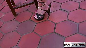 Hot blonde milena santos rides cock